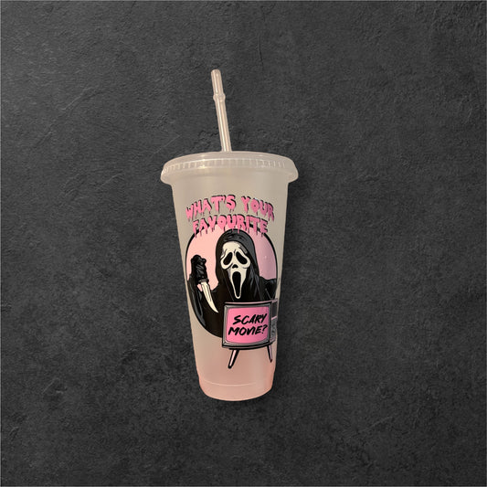 Scary movie tumbler